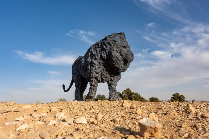 Cheetah, Lion and Buffalo Sculptures Unveiled in Riyadh Park